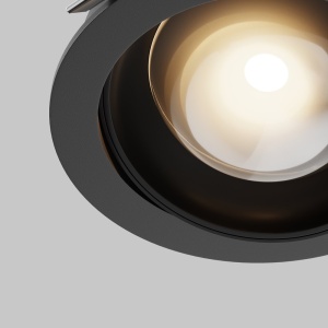 Spot incastrabil LED directionabil IP44 Lens negru 3000K 12W - Img 5