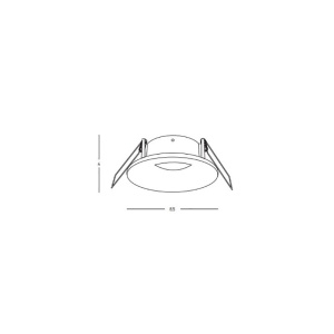 Spot incastrabil pentru baie IP65 Astrid GU10 negru 233829 universul-luminii.ro
