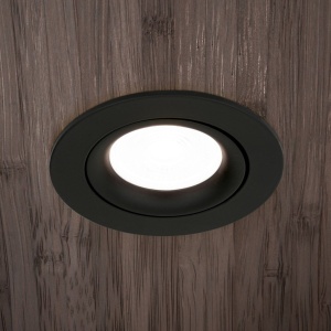Spot incastrabil tavan directionabil CHOICE negru D-9cm 157319 universul-luminii.ro