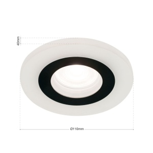 Spot incastrabil tavan GLOW D-11cm negru 235679 universul-luminii.ro
