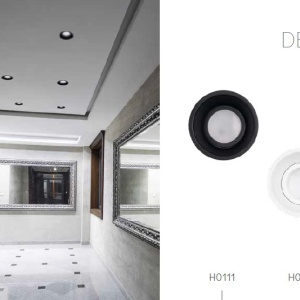 Spot incastrabil tavan/perete, design modern DEEP alb H0069 MX - Img 5