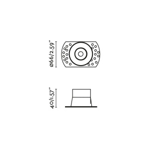 Spot incastrabil trimless IP44 FLAC negru MR11 GU10 - Img 6