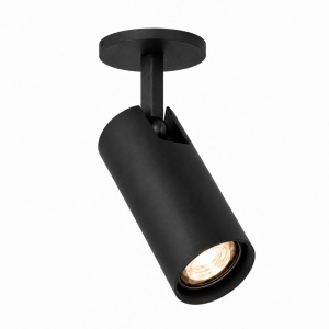 Spot incastrat directionabil cu bec GU10 Linca negru