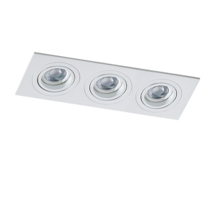 Spot incastrat tavan/plafon CARO 3 S alb