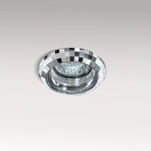 Spot incastrat tavan/plafon cu cristale CLOE crom 51019 universul-luminii.ro