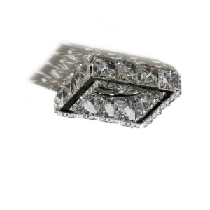 Spot incastrat tavan/plafon design decorativ ESTER SQUARE 1 BLACK