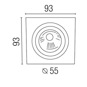 Spot incorporabil Plano-1 43382 52289 universul-luminii.ro