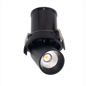 Spot LED 3000K incastrabil GARDA 6cm negru