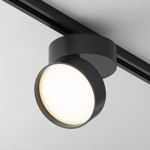 Spot LED, accesoriu pentru sinele monofazate Unity, ONDA 3000K negru - Img 1