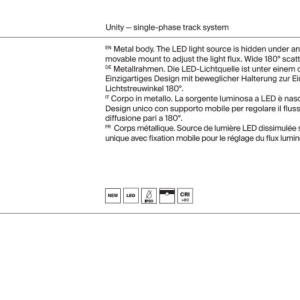 Spot LED, accesoriu pentru sinele monofazate Unity, Zon negru 4000K - Img 5