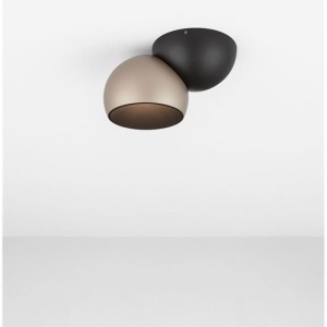 Spot LED aplicat aluminiu LUSA negru/champagne - Img 4