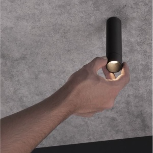 Spot LED aplicat design minimalist DOC 5W negru - Img 2