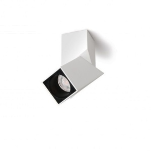 Spot LED aplicat directionabil design modern Santos Square alb ZZ AZ3522 - Img 1