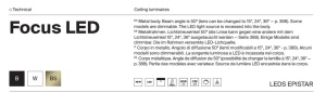 Spot LED aplicat directionabil design tehnic Focus alama 3000K 227899 universul-luminii.ro