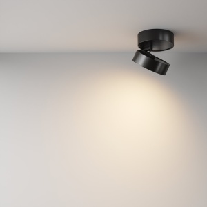 Spot LED aplicat directionabil Onda negru 3000K - Img 3