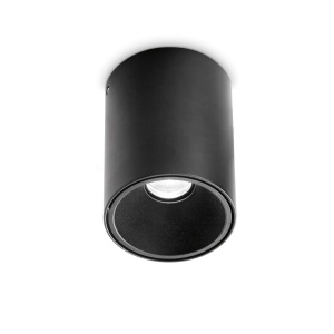 Spot LED aplicat NITRO PL D08 ROUND NERO 2700K