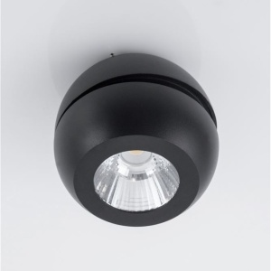 Spot LED aplicat perete sau tavan, directionabil Gon negru NVL-9105101 - Img 4