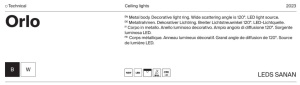 Spot LED aplicat, plafoniera design modern Orlo negru 4000K 42979 universul-luminii.ro