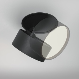 Spot LED incastrabil ajustabil IP44 Onda negru 242109 universul-luminii.ro