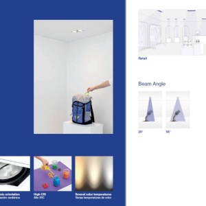 Spot LED incastrabil COLIN-3 Grey recessed 72-108W 2700K 56° 206819 universul-luminii.ro