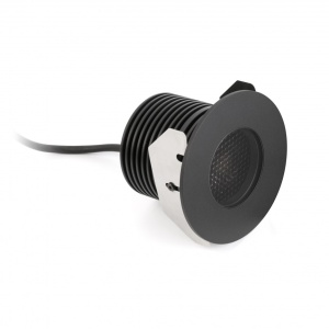 Spot LED incastrabil de exterior pavaj GRUND 13W inox negru