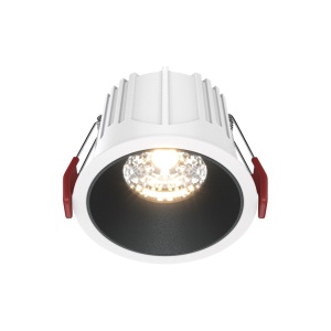Spot LED incastrabil dimabil design tehnic Alpha alb, negru 8,5cm, 4000K