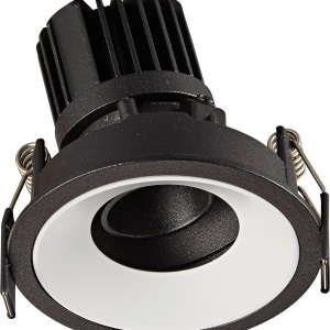 Spot LED incastrabil GALEXO H0106 negru cu inel negru 206619 universul-luminii.ro