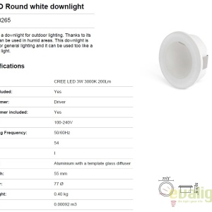 Spot LED incastrabil iluminat exterior GALO Round 70265 49769 universul-luminii.ro