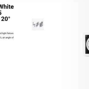Spot LED incastrabil MINI COLIN-2 White recessed CRI95 36-50W 3000K 20° 110239 universul-luminii.ro