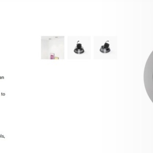 Spot LED incastrabil MINI-OPTIC Grey downlight LED 12/18W 2700K 20° 1565/2100 lm 110409 universul-luminii.ro