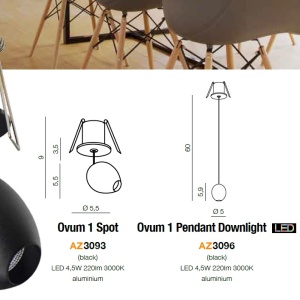 Spot LED incastrabil modern Ovum ZZ AZ3093 80439 universul-luminii.ro