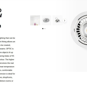 Spot LED incastrabil OPTIC White downlight LED CRI95 24/36W 2700K 20° 2470/3490 lm 110989 universul-luminii.ro