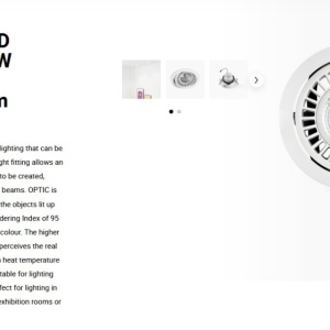 Spot LED incastrabil OPTIC White downlight LED CRI95 24/36W 4000K 56° 2875/4070 lm 111109 universul-luminii.ro