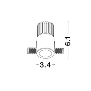 Spot LED incastrabil tavan fals / plafon SELENE alb 191109 universul-luminii.ro