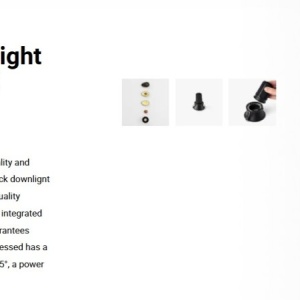 Spot LED incastrabil TULIPA Black recessed downlight 10W 15° 2700K CRI90 112279 universul-luminii.ro