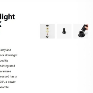 Spot LED incastrabil TULIPA Black recessed downlight 10W 36° 3000K CRI90 casambi 112889 universul-luminii.ro