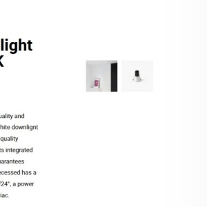 Spot LED incastrabil TULIPA White recessed downlight 10W 24° 2700K CRI90 triac 112669 universul-luminii.ro