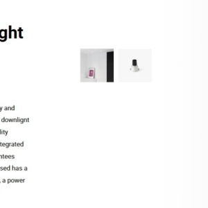 Spot LED incastrabil TULIPA White recessed downlight 10W 24° 4000K CRI90 triac 112739 universul-luminii.ro