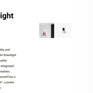 Spot LED incastrabil TULIPA White recessed downlight 10W 36° 3000K CRI90 dali 112849 universul-luminii.ro