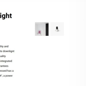 Spot LED incastrabil TULIPA White recessed downlight 7W 24° 3000K CRI90 111139 universul-luminii.ro