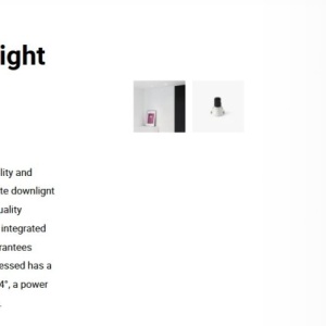 Spot LED incastrabil TULIPA White recessed downlight 7W 24° 4000K CRI90 triac 111219 universul-luminii.ro