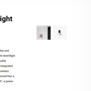 Spot LED incastrabil TULIPA White recessed downlight 7W 36° 4000K CRI90 dali 111499 universul-luminii.ro