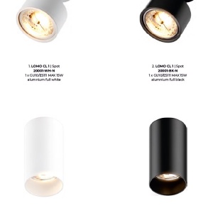 Spot modern aplicat TUBA SL negru 92680 ZL - Img 5