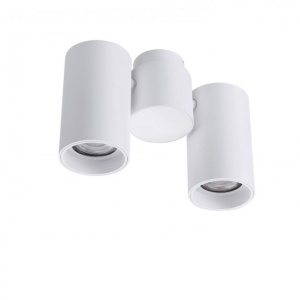 Spot modern directionabil aplicat tavan/plafon MAKALU 2 GU10 alb - Img 1
