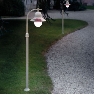 Stalp clasic pentru exterior realizat manual IMPERIA, H-150cm 129439 universul-luminii.ro