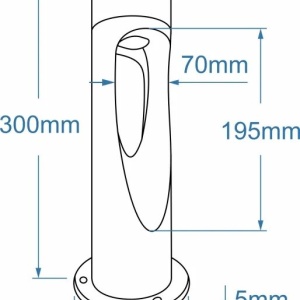 Stalp de exterior VILAGIO 30 IP65 LED 4000K bej - Img 4
