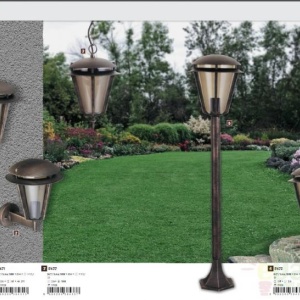 Stalp exterior H-39,8cm, IP44, negru Stockholm 8427 RX 61199 universul-luminii.ro