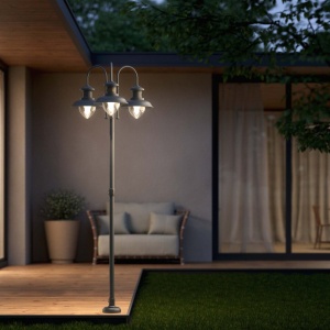 Stalp exterior IP44 realizat manual din alama Amalfi - Img 15