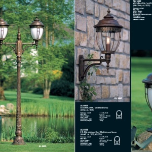 Stalp iluminat exterior din fier forjat, inaltime 60cm, AL 6613 176539 universul-luminii.ro