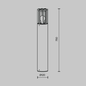 Stalp iluminat exterior IP54 Barrel H-75cm 226959 universul-luminii.ro